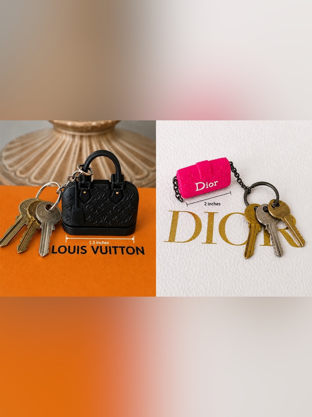 LV or Dior Fashion Keychain (pick one)